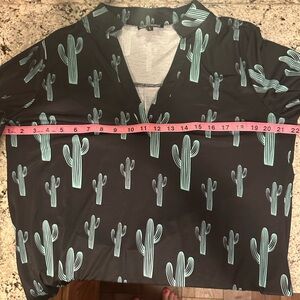 🤠 Cowgirl Hardware Summer Country Music Festival Blouse, Turquoise Size Large